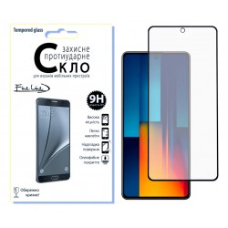 Защитное стекло Fine Line Full Glue для Poco M6 Pro 4G (Black)