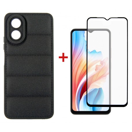 Комплект для OPPO A18/A38 панель + скло DENGOS (Black) (DG-KM-70)
