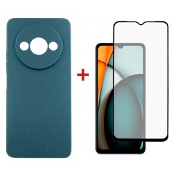 Комплект для Xiaomi Redmi A3 панель + скло DENGOS (Green) (DG-KM-90)