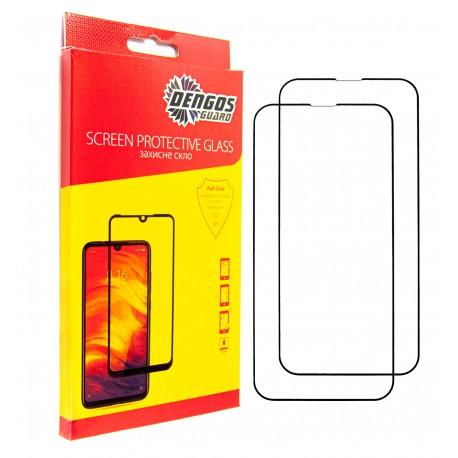Набір 2 шт. захисне скло DENGOS для iPhone 14 (DG-TG2P-32)