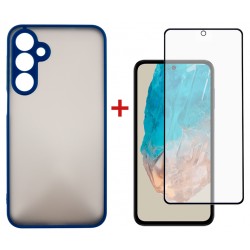 Комплект для Samsung Galaxy M35 5G панель + скло DENGOS (Blue) (DG-KM-108)