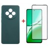 Комплект для OPPO Reno 12F/FS панель Soft + скло DENGOS (Green) (DG-KM-115)