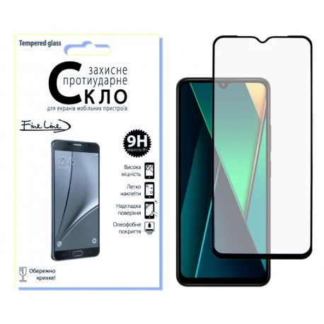 Захисне скло Fine Line Full Glue для POCO C75 (Black)