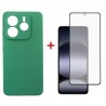 Комплект для Xiaomi Redmi Note 14 5G панель Soft + скло DENGOS (Mint) (DG-KM-131)
