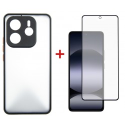 Комплект для Xiaomi Redmi Note 14 5G панель + скло DENGOS (Black) (DG-KM-127)
