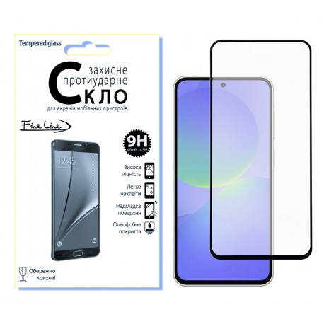 Захисне скло Fine Line Full Glue для Samsung Galaxy A36 5G (Black)
