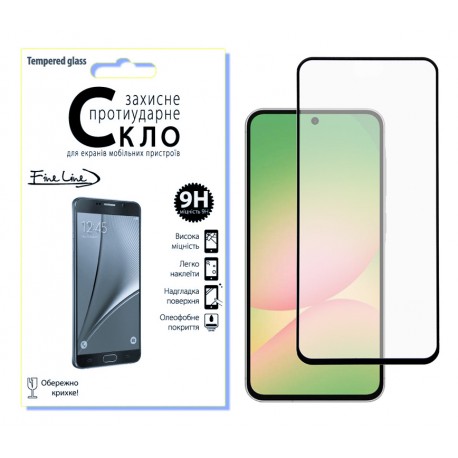 Защитное стекло Fine Line Full Glue для Samsung Galaxy A56 (Black)