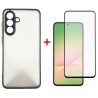 Комплект для Samsung Galaxy A56 панель + скло DENGOS (Black) (DG-KM-141)