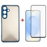 Комплект для Samsung Galaxy S25 Plus панель Matte + скло DENGOS (Blue) (DG-KM-143)