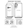 Комплект для Samsung Galaxy A06 панель Carbon + 2 склa DENGOS (Blue) (DG-CTG2P-06)