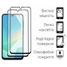 Комплект для Samsung Galaxy A16 панель Carbon + 2 склa DENGOS (Blue) (DG-CTG2P-07)