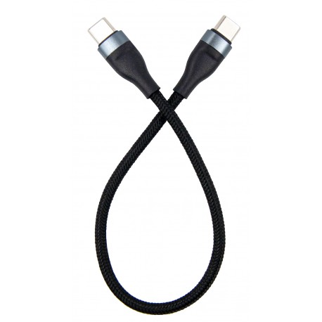 Кабель Fine Line заряда и синхронизации Type-C - Type-C 0.25м Black (NTK-TC-TC-SHRT-BLACK)