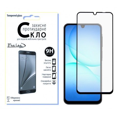Захисне скло Fine Line Full Glue для Samsung Galaxy A17 (Black)