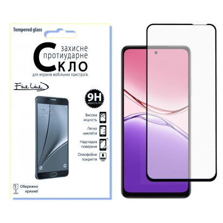 Защитное стекло Fine Line Full Glue для OPPO A5x (Black)