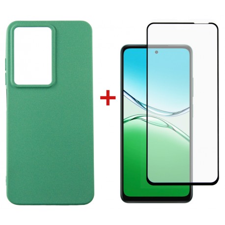 Комплект для Oppo A5/A5x панель Soft + скло DENGOS (Mint) (DG-KM-155)
