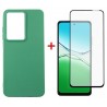 Комплект для Oppo A5/A5x панель Soft + скло DENGOS (Mint) (DG-KM-155)