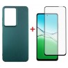 Комплект для Oppo A5/A5x панель Soft + скло DENGOS (Green) (DG-KM-154)