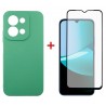Комплект для Xiaomi Redmi 15C панель Soft + скло DENGOS (Mint) (DG-KM-167)