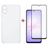 Комплект для Samsung Galaxy A07 панель TPU + скло DENGOS (Clear) (DG-KM-170)