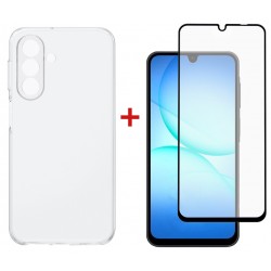 Комплект для Samsung Galaxy A17 панель TPU + скло DENGOS (Clear) (DG-KM-171)
