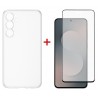 Комплект для Samsung Galaxy S25 FE панель TPU + скло DENGOS (Clear) (DG-KM-172)