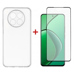 Комплект для Realme 12 4G/5G панель TPU + скло DENGOS (Clear) (DG-KM-173)