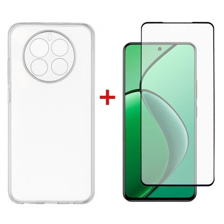 Комплект для Realme 12 4G/5G панель TPU + скло DENGOS (Clear) (DG-KM-173)