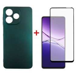Комплект для Oppo A5 Pro панель Soft + скло DENGOS (Green) (DG-KM-183)