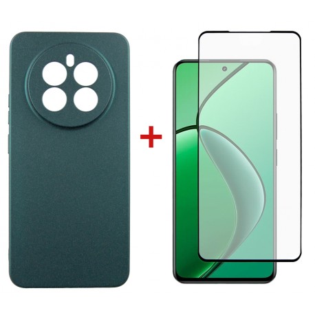 Комплект для REALME 12 4G/5G панель Soft + скло DENGOS (Green) (DG-KM-184)
