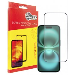 Захисне скло DENGOS Full Glue для iPhone 16 (black)