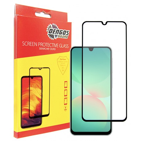 Защитное стекло DENGOS Full Glue для Samsung Galaxy A26 (black)