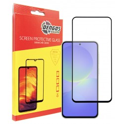 Захисне скло DENGOS Full Glue для Samsung Galaxy A36 (black)