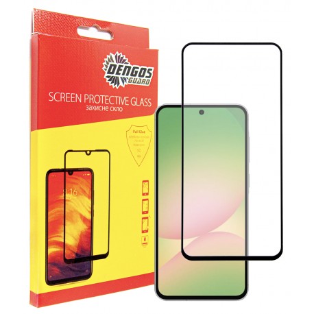 Защитное стекло DENGOS Full Glue для Samsung Galaxy A56 (black)