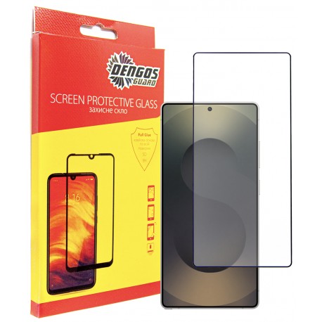 Защитное стекло DENGOS Full Glue для Samsung Galaxy S25 Ultra (black)