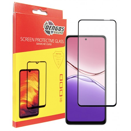 Захисне скло DENGOS Full Glue для OPPO A5x (black)