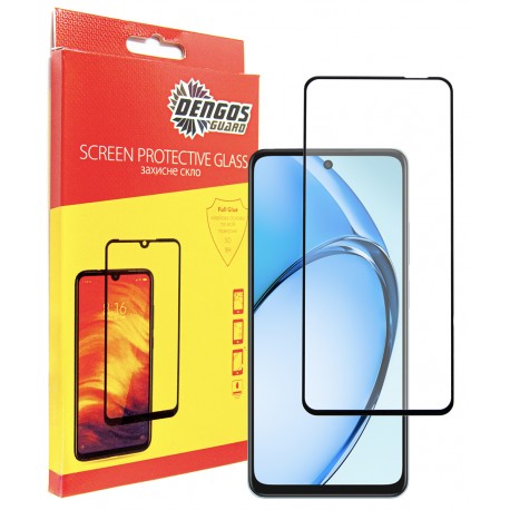 Захисне скло DENGOS Full Glue для OPPO A20 (black)