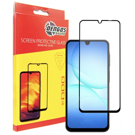 Защитное стекло DENGOS Full Glue для Samsung Galaxy A17 (black)