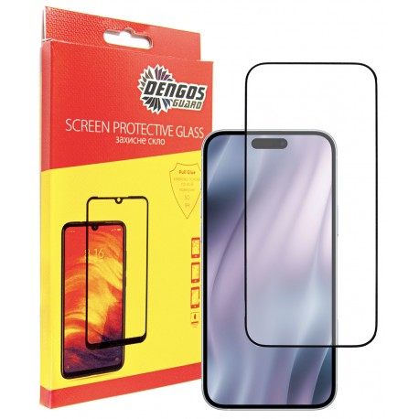 Защитное стекло DENGOS Full Glue для iPhone Air (black)