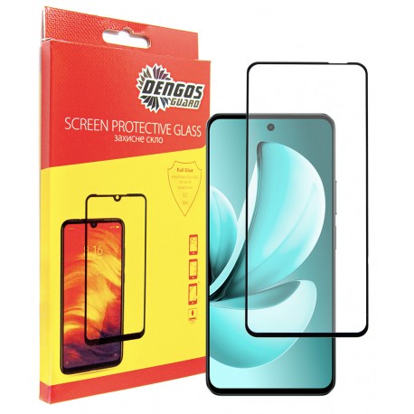 Защитное стекло DENGOS Full Glue для Realme C71 (black)