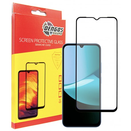 Защитное стекло DENGOS Full Glue для Xiaomi Redmi 15C (black)