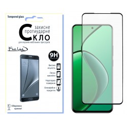 Захисне скло Fine Line Full Glue для Realme 12 4G (black)