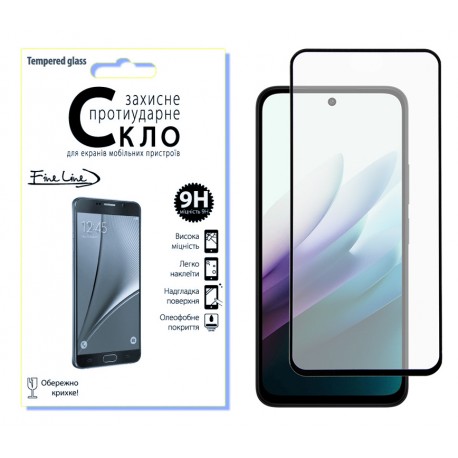 Защитное стекло Fine Line Full Glue для Xiaomi Redmi 15 (Black)