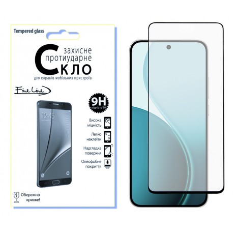 Захисне скло Fine Line Full Glue дляOPPO Reno14 5G (Black)