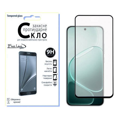 Защитное стекло Fine Line Full Glue для OPPO A6 Pro 4G (Black)