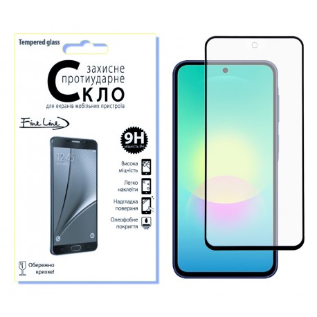Захисне скло Fine Line Full Glue для Samsung Galaxy A27 (Black)