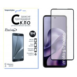 Защитное стекло Fine Line Full Glue для Motorola G17/G17 Power (Black)