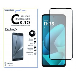 Защитное стекло Fine Line Full Glue для Motorola G57/G57 Power (Black)