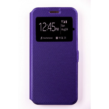 Чехол-Книжка FINE LINE (flipp-BOOK Call ID) Samsung Galaxy J8 2018 (J800) (blue)