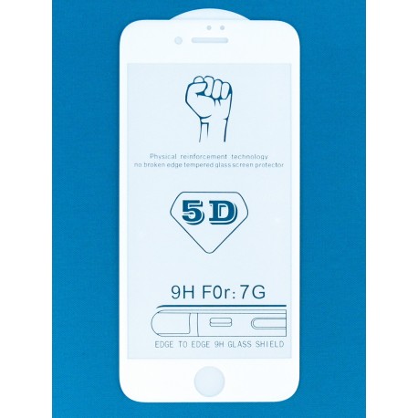 Защитное стекло (TEMPERED GLASS) для экрана іРhone 7 (4,7"), 5D, (white)