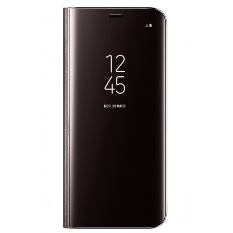 Чехол (flipp-BOOKClear Veiw Standing Cover) для iPhone 7 (black)